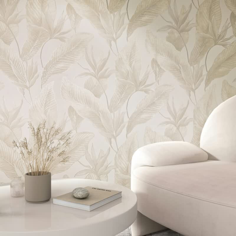 Beige Whisper Qualitaet Blumen / Floral (KG-176755)