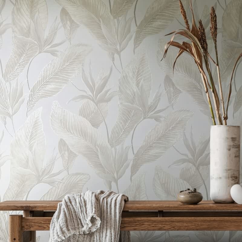 Beige Whisper Qualitaet Blumen / Floral (KG-176755)