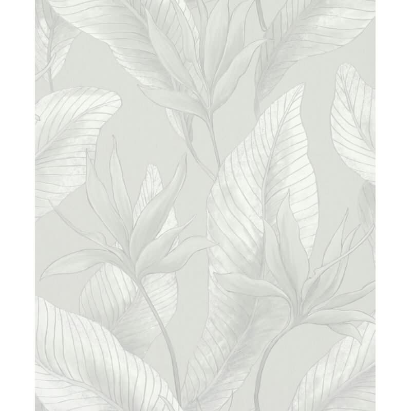 Whisper Blumen / Floral Kollektion Grau (KG-176756)