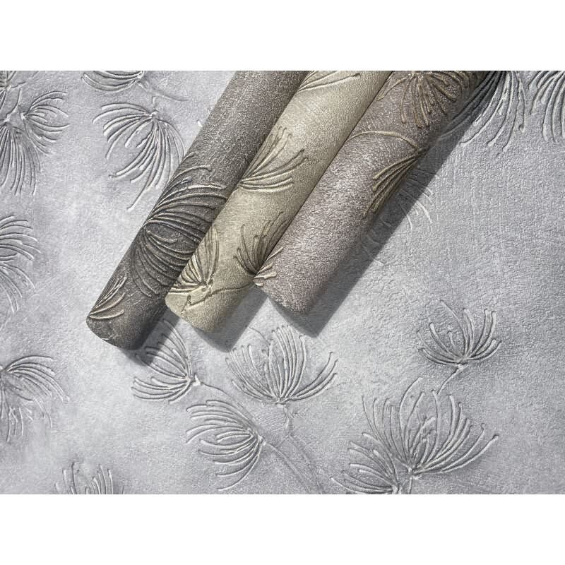 Blumen / Floral in Grau - Whisper (KG-176776)