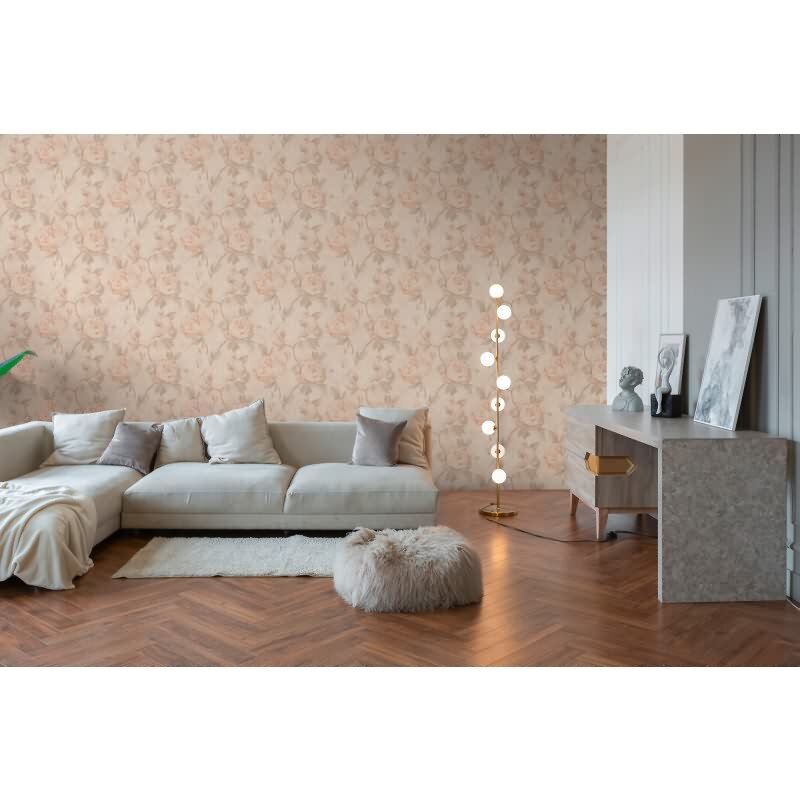 AS-Creations Pintwalls III: Vliestapete mit Blumen / Floral-Design in Beige (KG-176949)