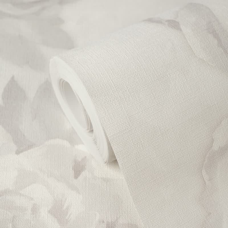 Premium Vliestapete Blumen / Floral Grau mit Weiß - Pintwalls III (KG-176950)