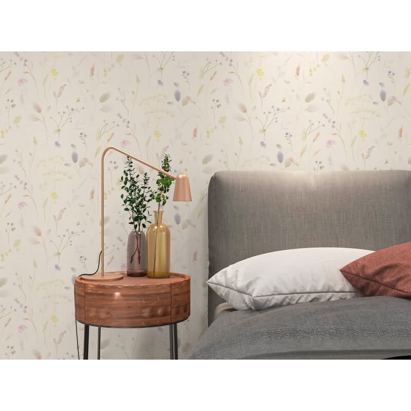 Weiß Blumen / Floral-Design Vliestapete - Pintwalls III Kollektion (KG-176956)