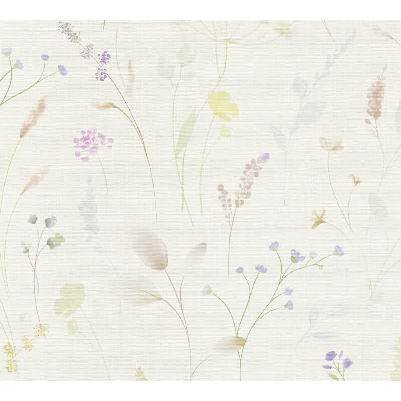 Weiß Blumen / Floral-Design Vliestapete - Pintwalls III Kollektion (KG-176956)