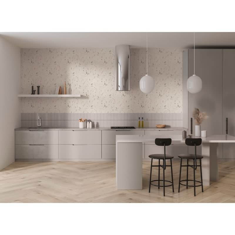 Weiß Blumen / Floral-Design Vliestapete - Pintwalls III Kollektion (KG-176958)