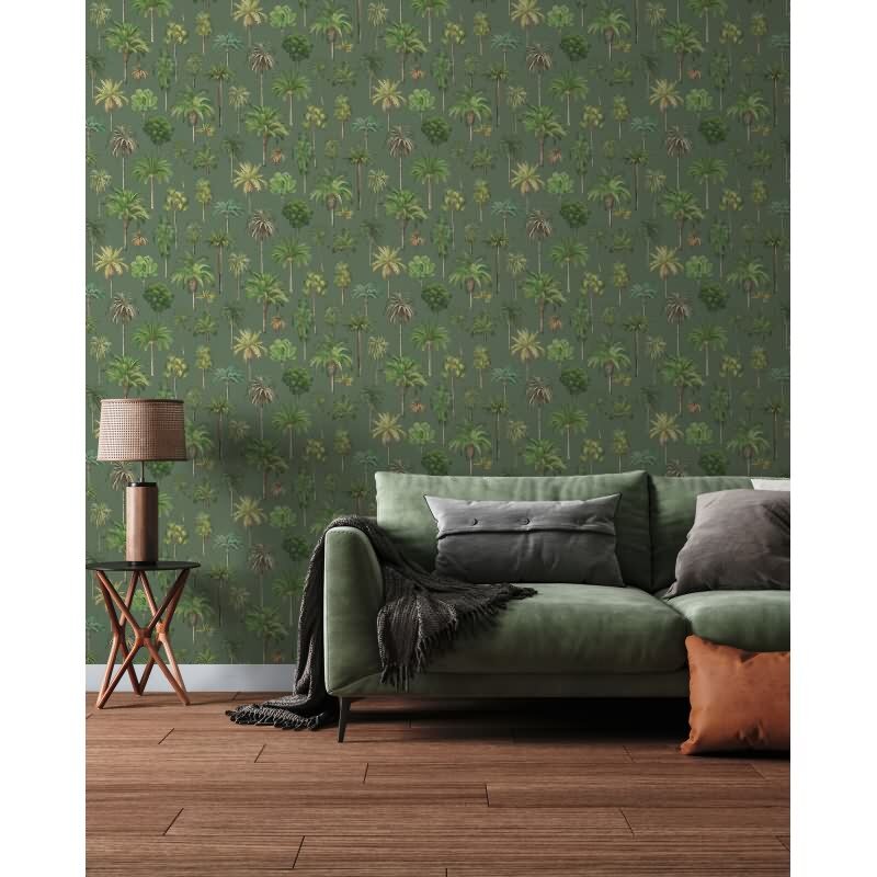 Elegante Vliestapete Grün-Bäume & Wald - Exklusiv Pintwalls III (KG-176960)