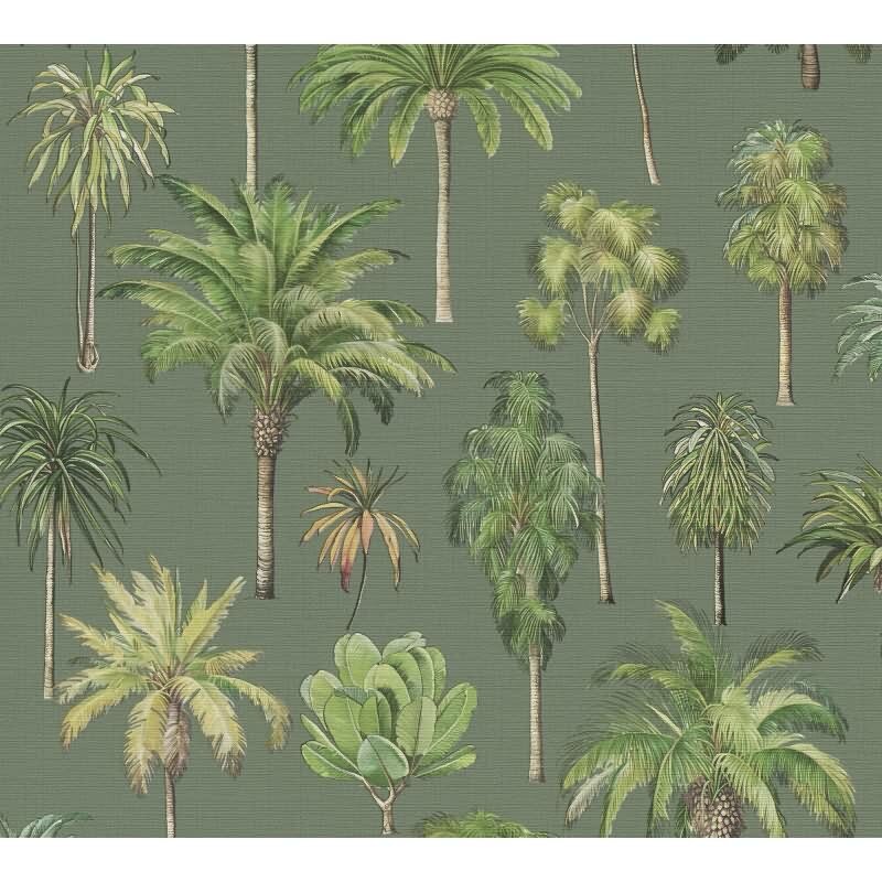 Elegante Vliestapete Grün-Bäume & Wald - Exklusiv Pintwalls III (KG-176960)