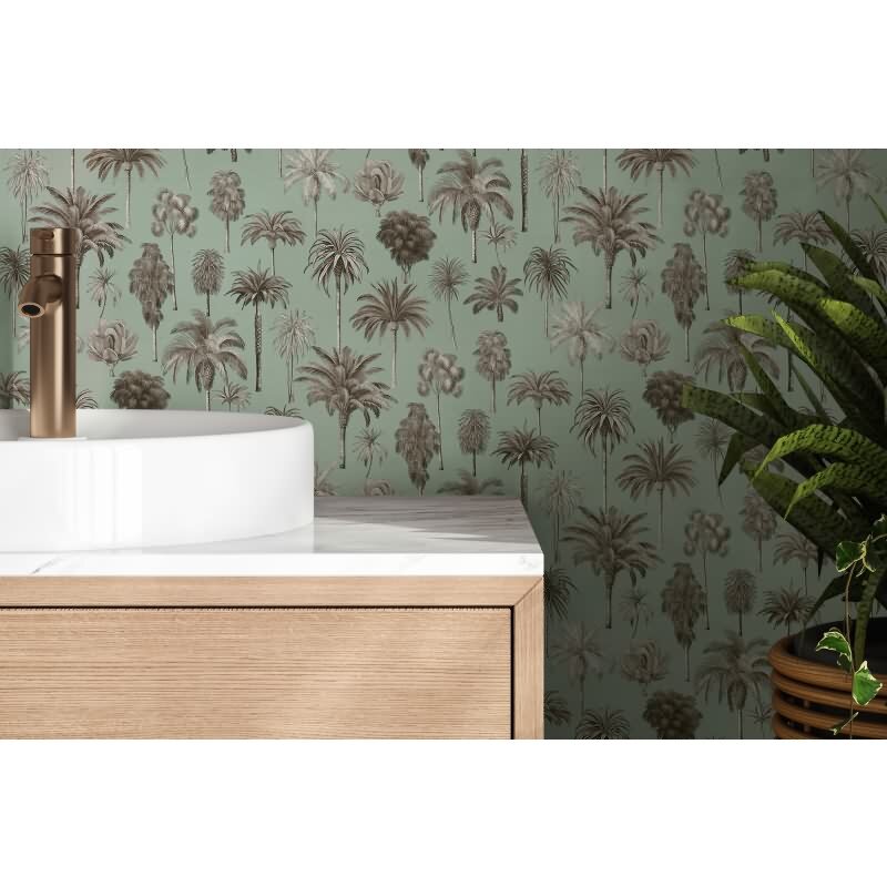 Edle Vliestapete mit Bäume & Wald in Braun & Grau (Pintwalls III) (KG-176961)