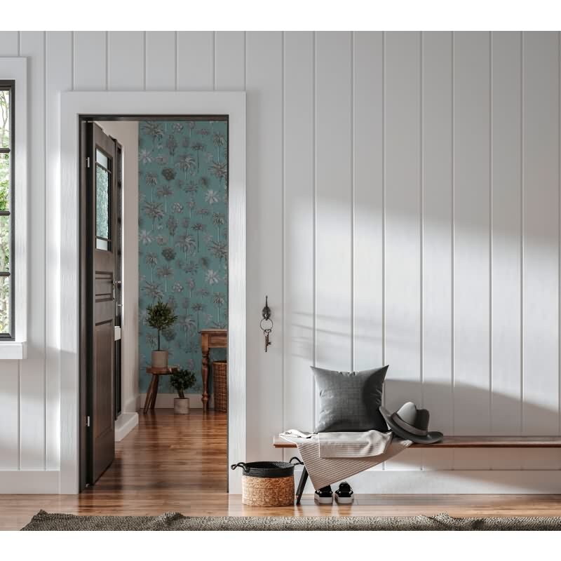 Bäume & Wald-Muster Vliestapete im Blau-Ton - Pintwalls III Serie (KG-176962)