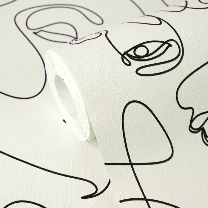 Weiß Menschen-Design Vliestapete - Pintwalls III Kollektion (KG-176963)