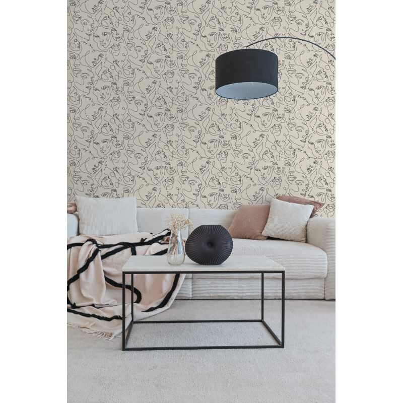 Weiß Menschen-Design Vliestapete - Pintwalls III Kollektion (KG-176963)