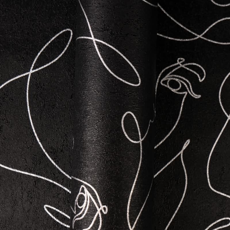 Schwarz Menschen-Design Vliestapete - Pintwalls III Kollektion (KG-176965)
