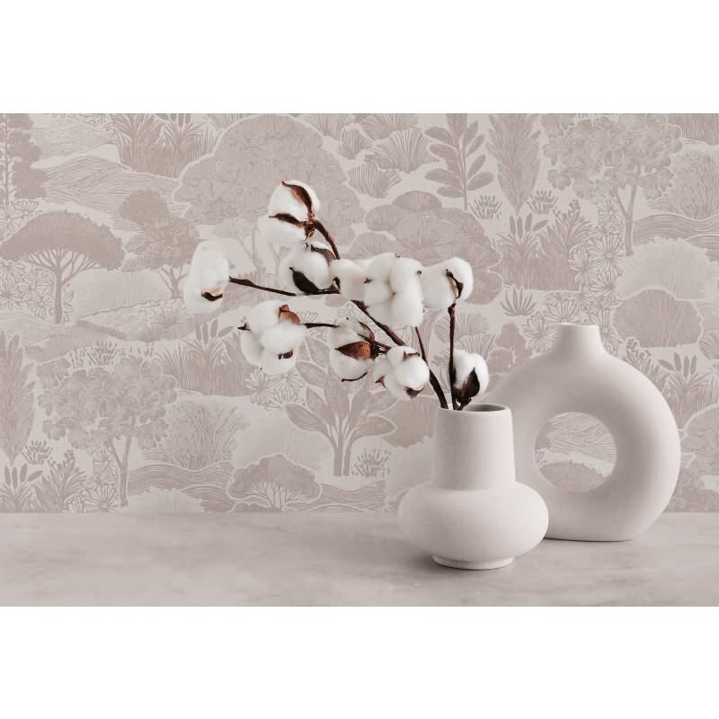 Premium Vliestapete Bäume & Wald Grau mit Weiß - Pintwalls III (KG-176968)