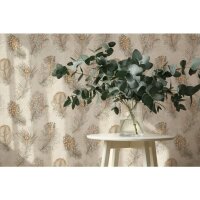 Vliestapete Beige Leder &amp; Fell / Animal Print -...