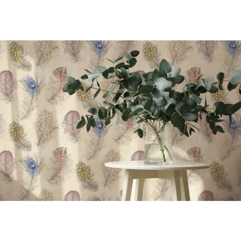 Beige Leder & Fell / Animal Print-Design Vliestapete - Pintwalls III Kollektion (KG-176975)