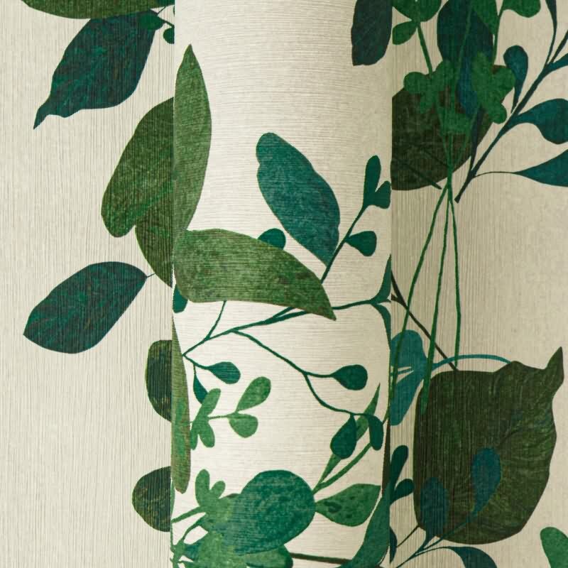 Hochwertige Vliestapete Blätter & Zweige Grau & Weiß - Pintwalls III (KG-176977)