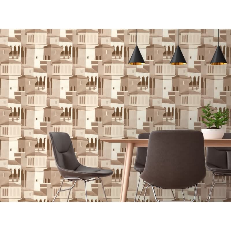 Hochwertige Vliestapete Orientalisch & marokkanisch Braun & Beige - Pintwalls III (KG-176978)