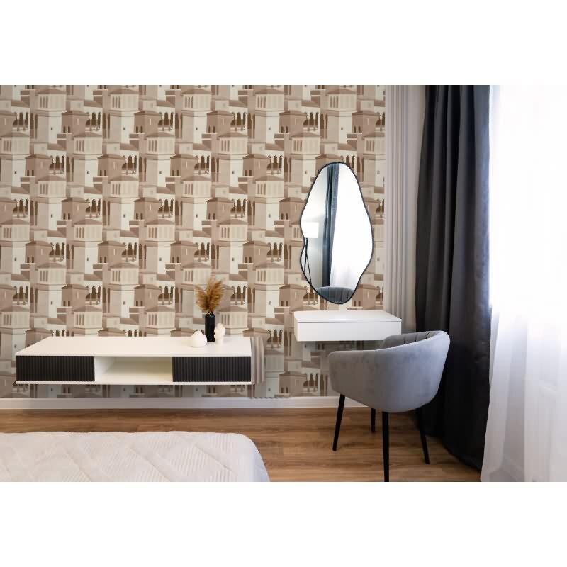 Hochwertige Vliestapete Orientalisch & marokkanisch Braun & Beige - Pintwalls III (KG-176978)