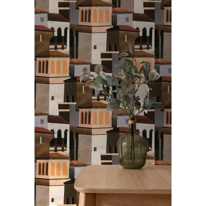 Edle Vliestapete mit Orientalisch & marokkanisch in Weiß & Beige (Pintwalls III) (KG-176979)