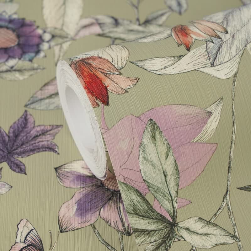 Vliestapete Grün Blumen / Floral - Pintwalls III Edition von AS-Creation (KG-176981)