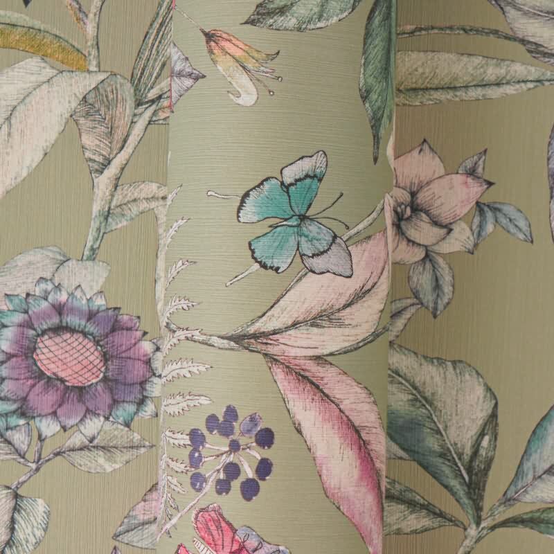 Vliestapete Grün Blumen / Floral - Pintwalls III Edition von AS-Creation (KG-176981)