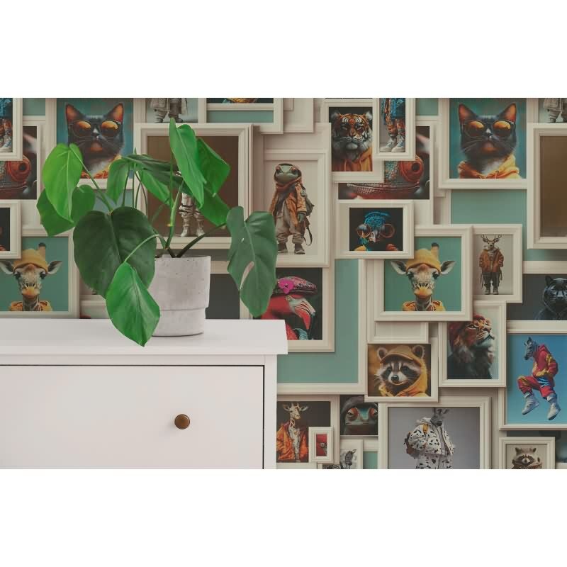 Elegante Vliestapete Beige-3D & optische Täuschung - Exklusiv Pintwalls III (KG-176982)