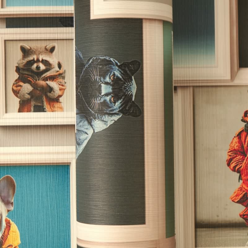 Elegante Vliestapete Beige-3D & optische Täuschung - Exklusiv Pintwalls III (KG-176982)