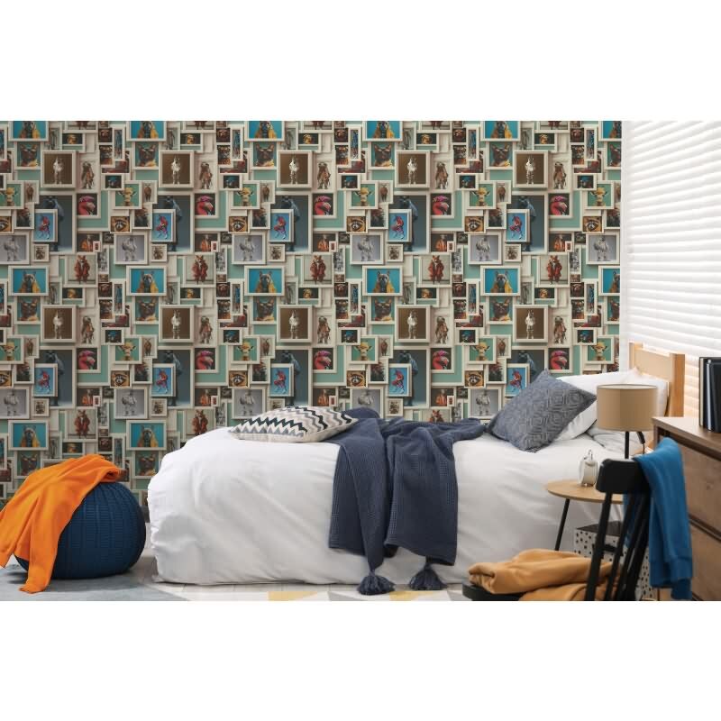 Elegante Vliestapete Beige-3D & optische Täuschung - Exklusiv Pintwalls III (KG-176982)