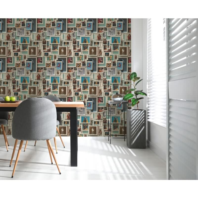 Elegante Vliestapete Beige-3D & optische Täuschung - Exklusiv Pintwalls III (KG-176982)