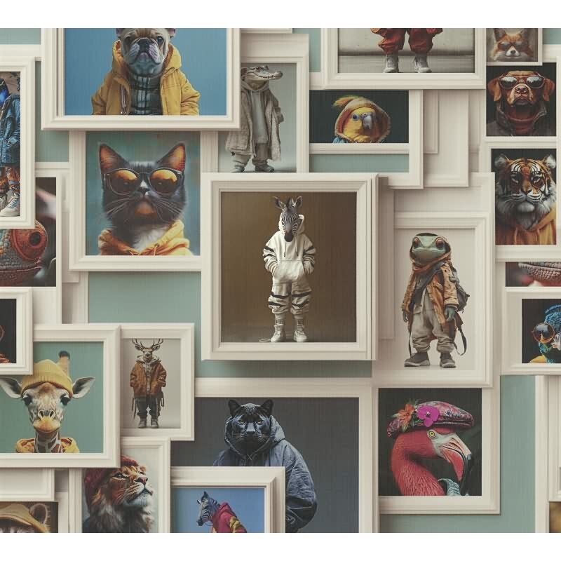 Elegante Vliestapete Beige-3D & optische Täuschung - Exklusiv Pintwalls III (KG-176982)