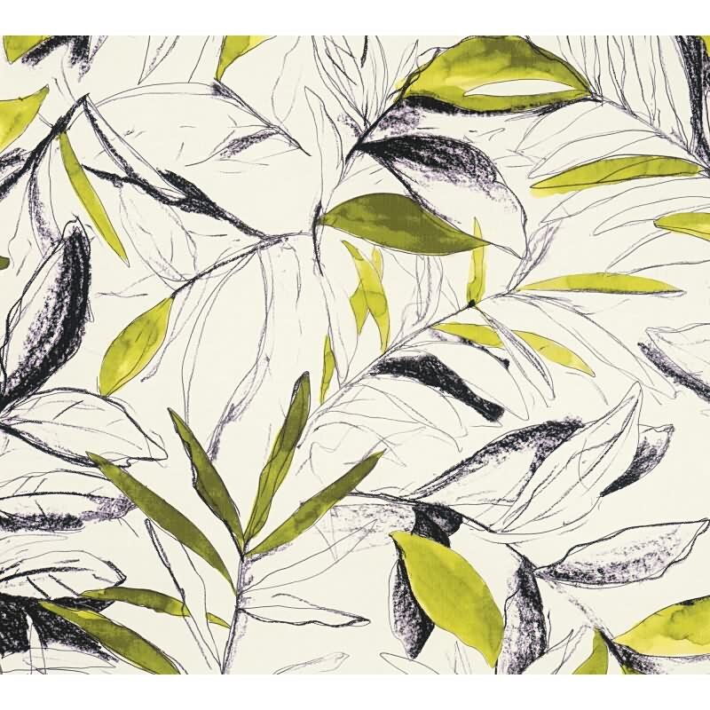 Hochwertige Vliestapete Blätter & Zweige Grün & Schwarz - Pintwalls III (KG-176983)