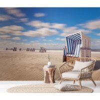 Elegante Vliestapete Beige-Landschaft - Exklusiv WALL...