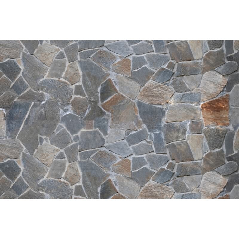 Stein-Muster Vliestapete im Braun-Ton - WALL LOVE Serie (KG-177006)