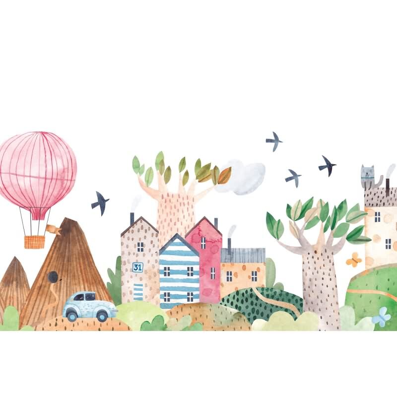 Stilvolle Grafik & Geometrie-Tapete Bunt aus WALL LOVE (KG-177013)