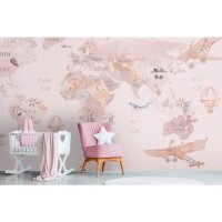 Beige Grafik &amp; Geometrie-Design Vliestapete - WALL...