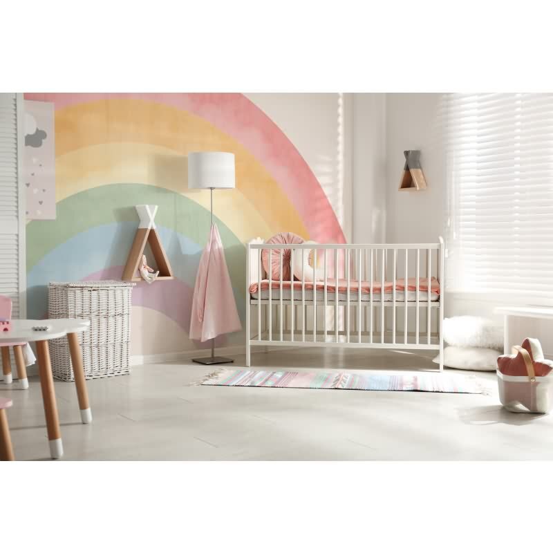 Premium Vliestapete Grafik & Geometrie Bunt mit Beige - WALL LOVE (KG-177017)