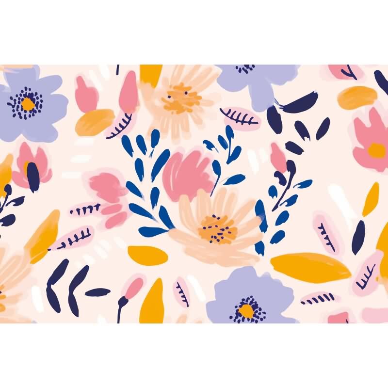 Grafik & Geometrie-Muster Vliestapete im Blau-Ton - WALL LOVE Serie (KG-177020)