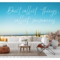 Text &amp; Buchstaben-Muster Vliestapete im Beige-Ton -...