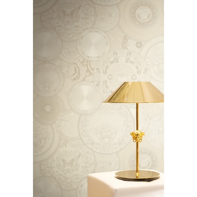 Elegante Vliestapete Beige-Art Déco - Exklusiv Versace 6 (KG-177036)