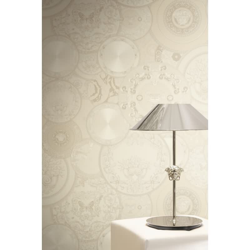 Elegante Vliestapete Beige-Art Déco - Exklusiv Versace 6 (KG-177036)