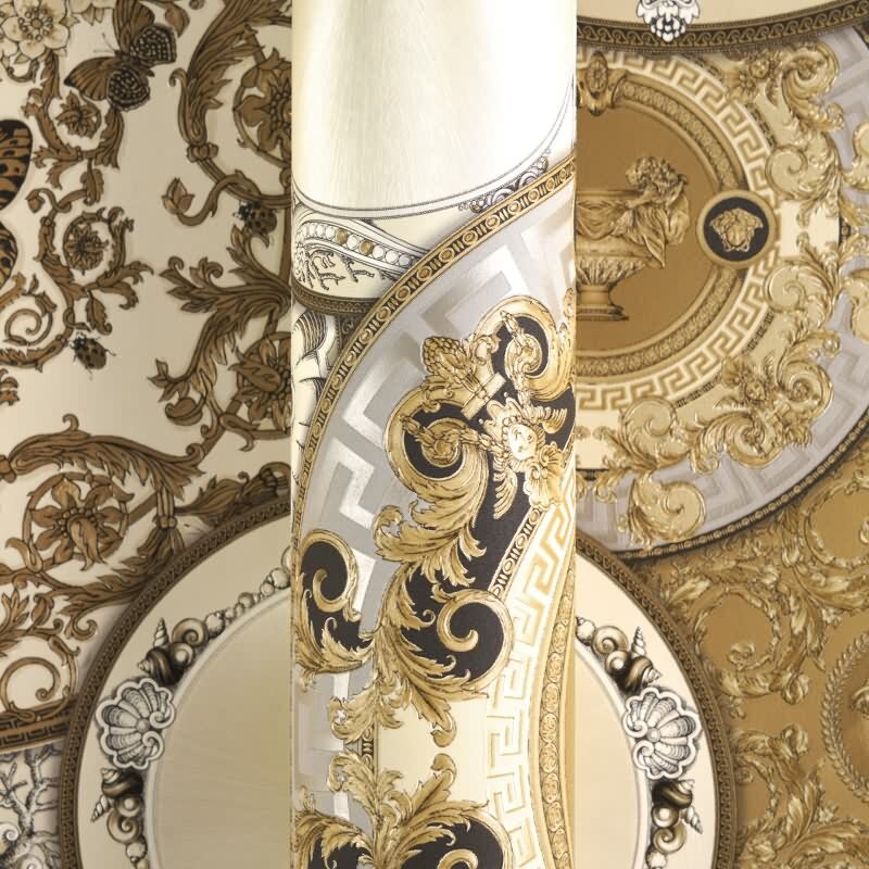 Elegante Vliestapete Gold-Art Déco - Exklusiv Versace 6 (KG-177038)