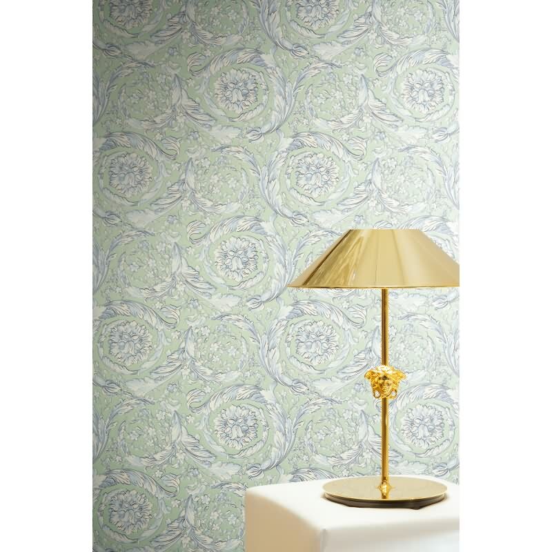 Art Déco Vliestapete in Grün & Weiß - Versace 6 von AS-Creation (KG-177040)