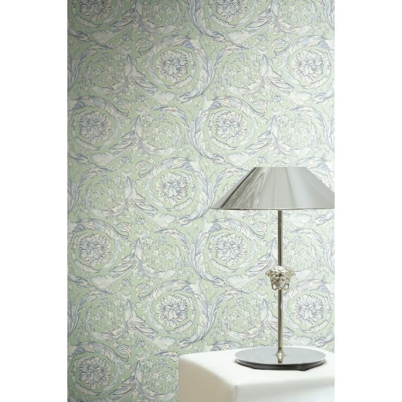 Art Déco Vliestapete in Grün & Weiß - Versace 6 von AS-Creation (KG-177040)