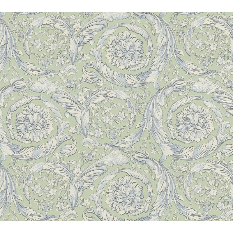 Art Déco Vliestapete in Grün & Weiß - Versace 6 von AS-Creation (KG-177040)