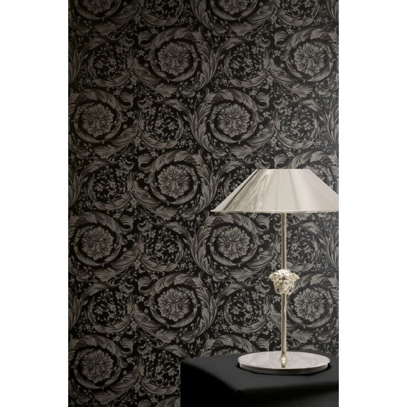 Vliestapete Grau Art Déco - Versace 6 Edition von AS-Creation (KG-177041)