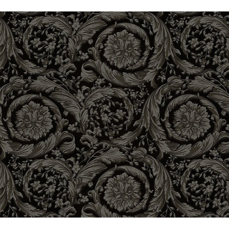 Vliestapete Grau Art Déco - Versace 6 Edition von AS-Creation (KG-177041)