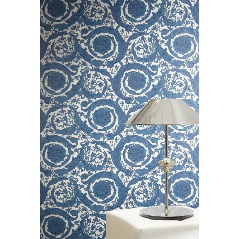 Vliestapete Blau Art Déco - Versace 6 Edition von AS-Creation (KG-177043)