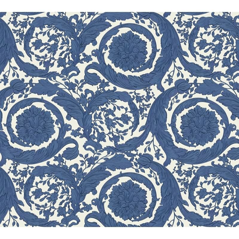 Vliestapete Blau Art Déco - Versace 6 Edition von AS-Creation (KG-177043)