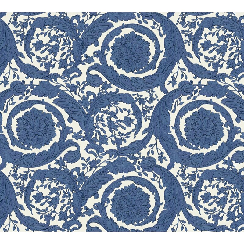 Vliestapete Blau Art Déco - Versace 6 Edition von AS-Creation (KG-177043)