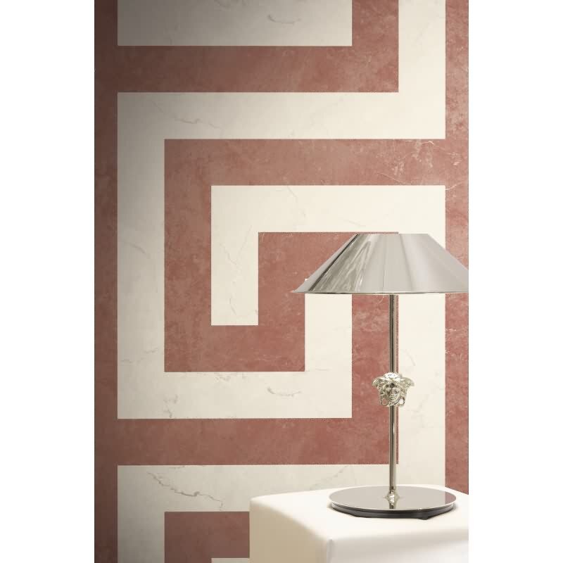 Elegante Vliestapete Rot-Marmor - Exklusiv Versace 6 (KG-177045)